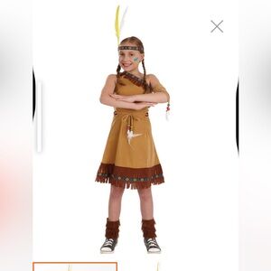 Kids Native American Costume with Feather Headband